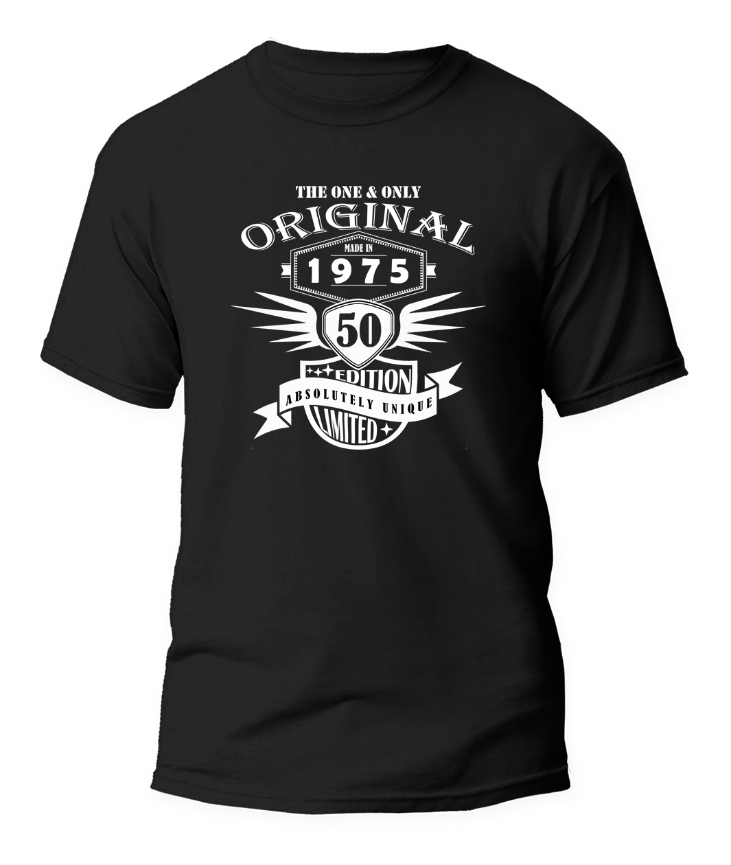 01 camiseta 50 años negra unisex